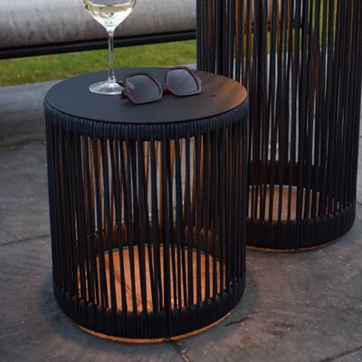 Lucide Pingi ladattava LED-lattiavalaisin sisä-ja ulkokäyttöön musta